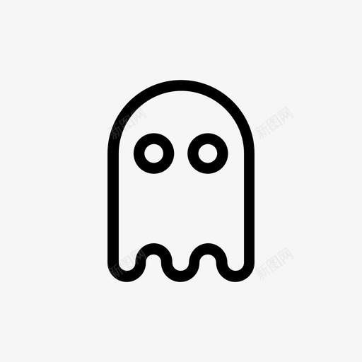 鬼游戏游戏吃豆人图标svg_新图网 https://ixintu.com 吃豆人 游戏 鬼游戏