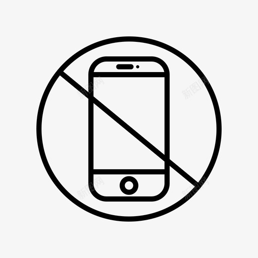 关掉手机iphone手机取消图标svg_新图网 https://ixintu.com iphone 关掉手机 手机 手机取消 没有手机