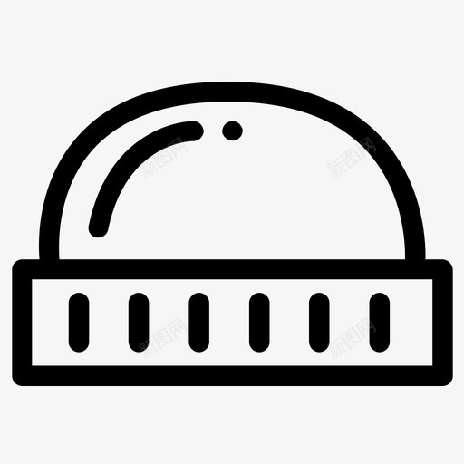 豆豆配件帽子图标svg_新图网 https://ixintu.com 冬天 帽子 豆豆 配件