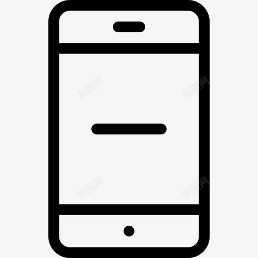 智能手机手机减号图标svg_新图网 https://ixintu.com 减号 手机 智能手机 智能手机2