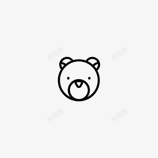 熊动物泰迪图标svg_新图网 https://ixintu.com 动物 泰迪 泰迪熊 熊