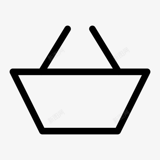 购物篮市场采购图标svg_新图网 https://ixintu.com 市场 购物篮 采购
