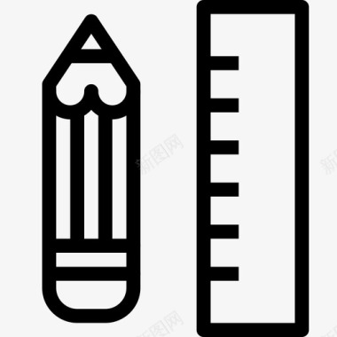 185049 - design pencil rule streamline图标