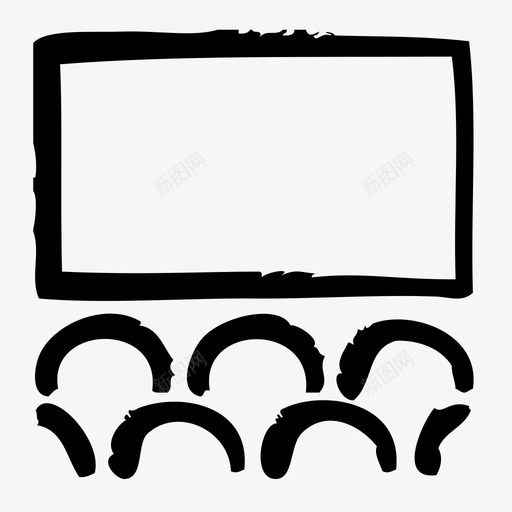 电影院导演编辑图标svg_新图网 https://ixintu.com 导演 电影院 素描 编辑