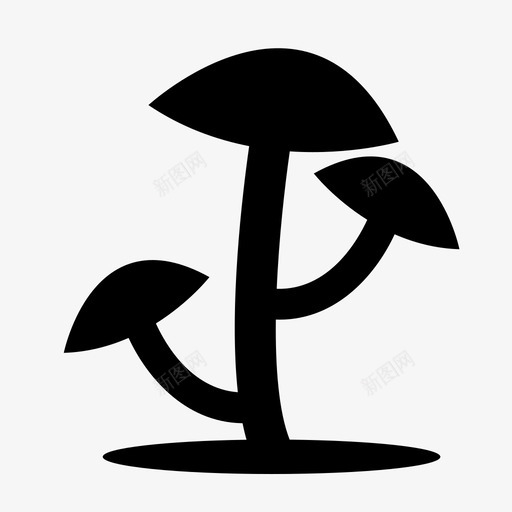 蘑菇食物树蘑菇图标svg_新图网 https://ixintu.com 树蘑菇 蔬菜 蘑菇 食物