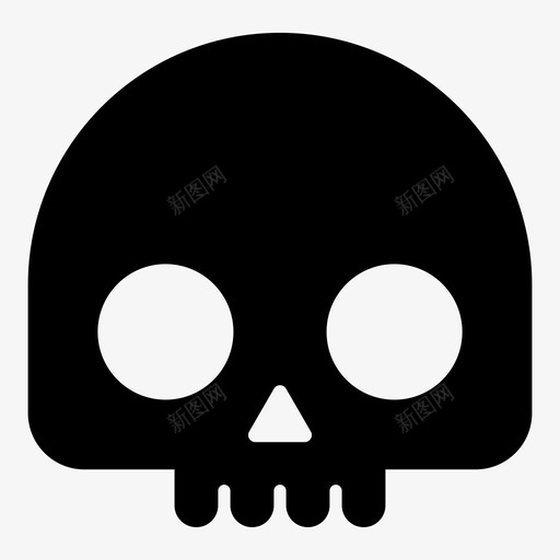 颅骨图标svg_新图网 https://ixintu.com 颅骨