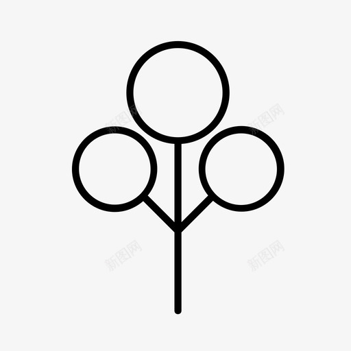 树城堡庭院花园图标svg_新图网 https://ixintu.com 公园 城堡庭院 树 树木 自然 花园