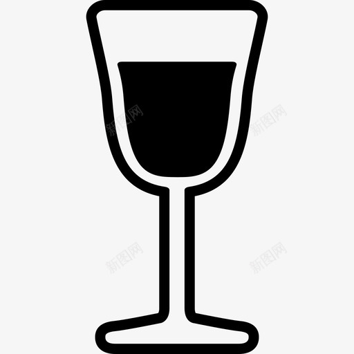 一杯酒食物图标svg_新图网 https://ixintu.com 一杯酒 食物