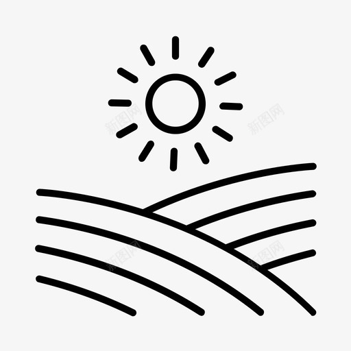 农场农业农作物图标svg_新图网 https://ixintu.com 农业 农作物 农场 田地 耕作