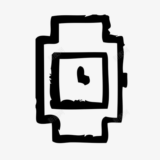 智能手表时钟倒计时图标svg_新图网 https://ixintu.com 倒计时 周期 手表设计图纸 时钟 时间 智能手表 草图