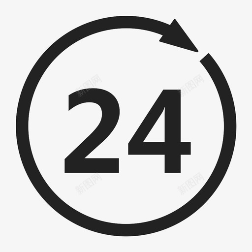 24-hour servicesvg_新图网 https://ixintu.com 24-hour service