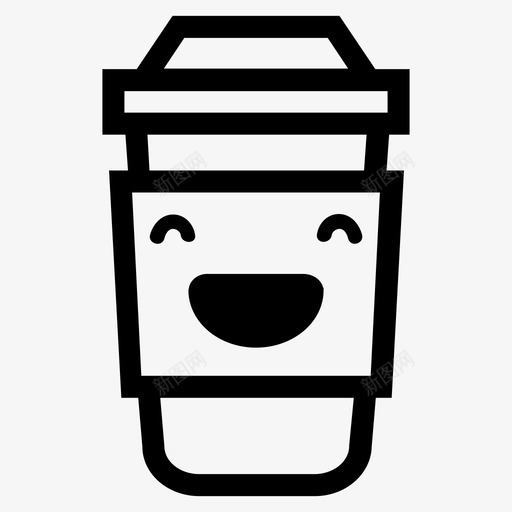 laughing外卖咖啡杯卡布奇诺happy图标svg_新图网 https://ixintu.com happy laughing外卖咖啡杯 paper smalling 卡布奇诺 星巴克