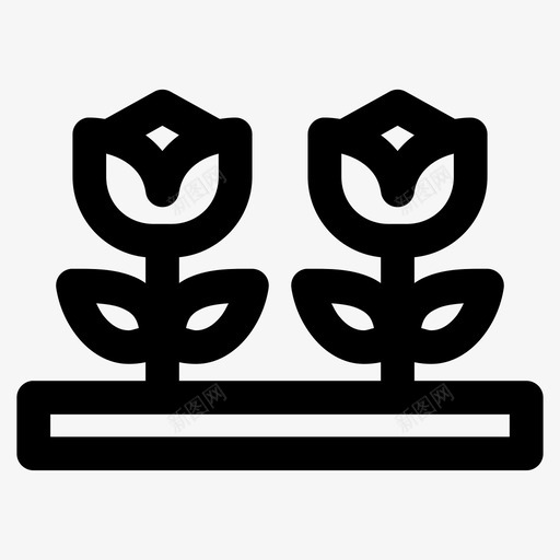 花栽培自然图标svg_新图网 https://ixintu.com 大胆 栽培 自然 花
