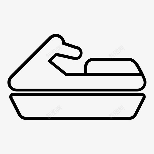 船摩托艇乘图标svg_新图网 https://ixintu.com 乘 摩托艇 浪 船 运输