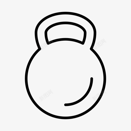 壶铃哑铃运动图标svg_新图网 https://ixintu.com 健身 健身房 哑铃 壶铃 简单2 运动 重量