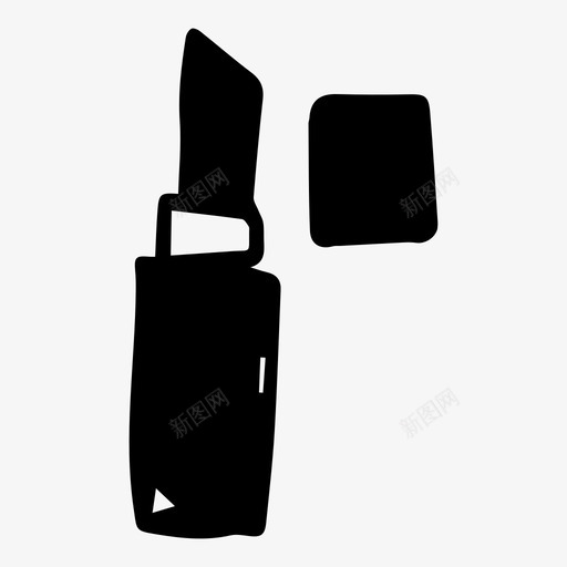 唇膏化妆品图标svg_新图网 https://ixintu.com 化妆品 唇膏