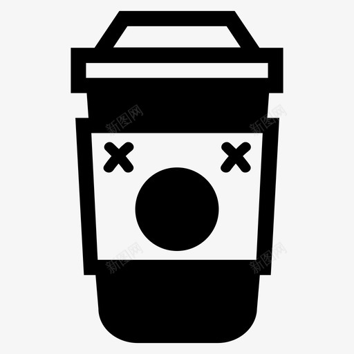 死外卖咖啡杯卡布奇诺星期一图标svg_新图网 https://ixintu.com 卡布奇诺 报纸 星巴克 星期一 死外卖咖啡杯 累了
