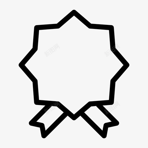 奖章赏识奖品图标svg_新图网 https://ixintu.com 奖品 奖章 明星 赏识
