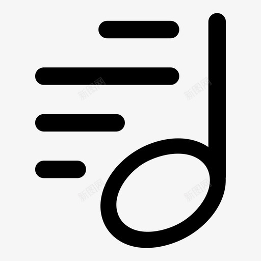 音乐播放列表备忘图标svg_新图网 https://ixintu.com 备忘 音乐播放列表