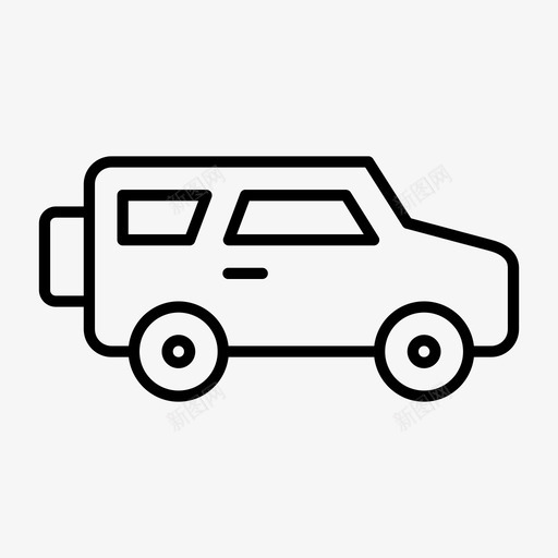 越野车汽车图标svg_新图网 https://ixintu.com 汽车 越野车