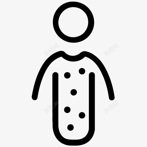 婴儿皮疹儿童皮炎图标svg_新图网 https://ixintu.com 儿童 医疗保健线6 婴儿皮疹 皮炎