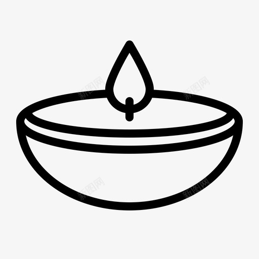 灯排灯节发光图标svg_新图网 https://ixintu.com 光 发光 排灯节 斋月 斋月轮廓 灯