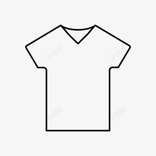 衬衫衣服t恤图标svg_新图网 https://ixintu.com t恤 衣服 衬衫