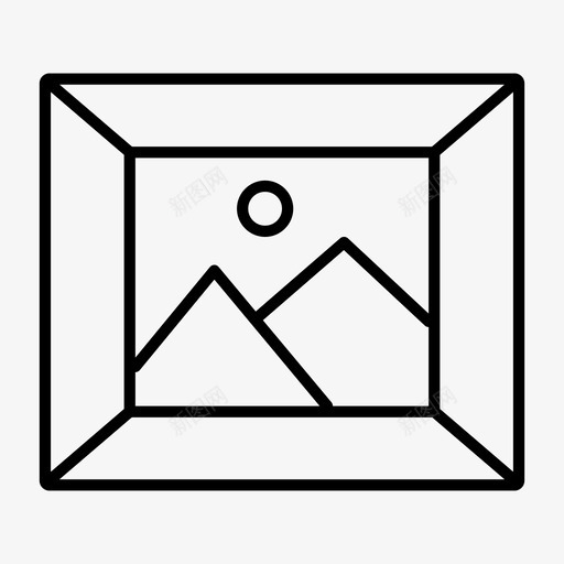 图像绘图框架图标svg_新图网 https://ixintu.com 图片图像 框架 正方形 绘图