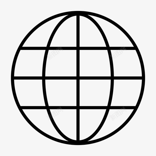 地球地球网格世界图标svg_新图网 https://ixintu.com 世界 地球 地球网格 经济