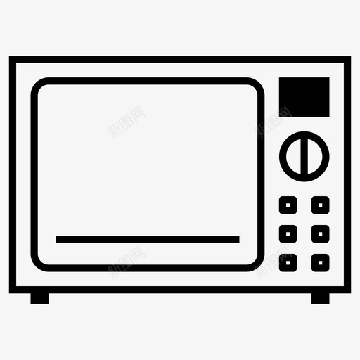 微波炉烹饪烤箱图标svg_新图网 https://ixintu.com 微波炉 技术 烤箱 烹饪