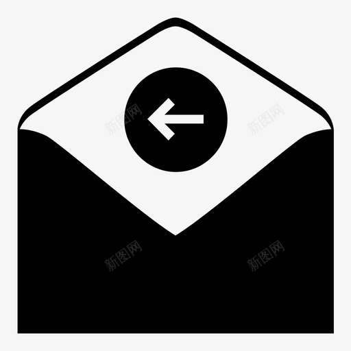 电子邮件收件箱邮件图标svg_新图网 https://ixintu.com 已接收邮件 接收 收件箱 电子邮件 电子邮件操作 邮件