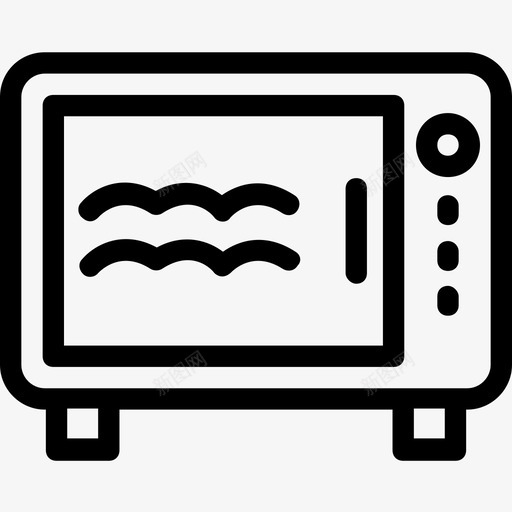 烤箱电器电子产品图标svg_新图网 https://ixintu.com 厨房 微波炉 烤箱 电器 电子产品 酒店平滑线条图标