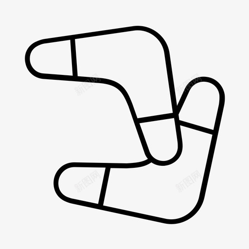 回旋镖仪式土著图标svg_新图网 https://ixintu.com 仪式 历史 回旋镖 土著