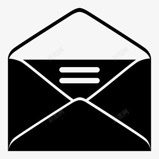 信息电子邮件信封图标svg_新图网 https://ixintu.com 信件 信封 信息 电子邮件 短信