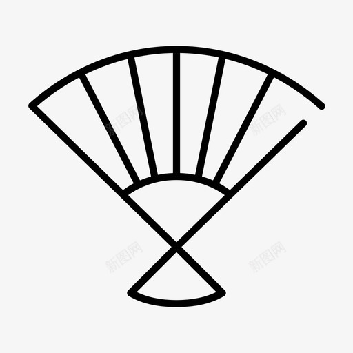 风扇配件清风图标svg_新图网 https://ixintu.com 办公室任务间隙精细 手扇 清凉 清风 配件 风扇
