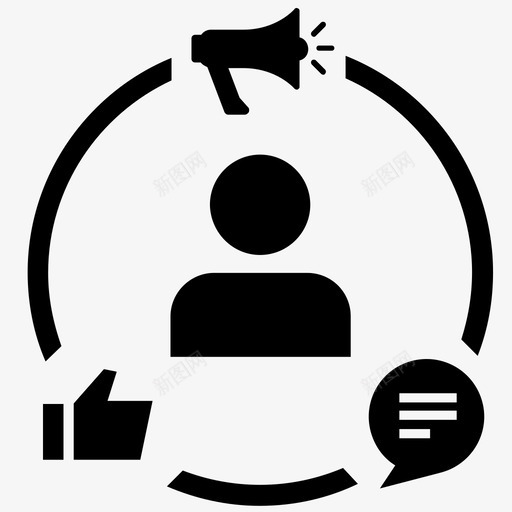 社会营销营销策略在线营销图标svg_新图网 https://ixintu.com 在线营销 社交媒体 社会营销 营销策略 营销集2