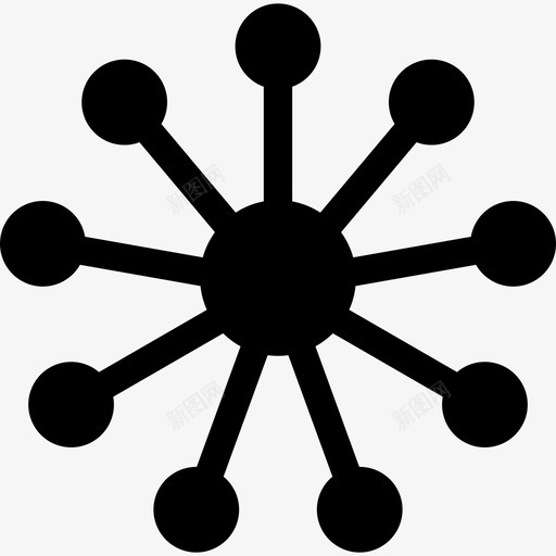 集中连接业务信息图表图标svg_新图网 https://ixintu.com 业务 信息图表 集中连接