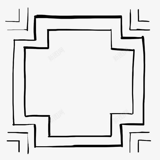 方形图案手绘插图图标svg_新图网 https://ixintu.com 图案 手绘 手绘图案 插图 方形图案