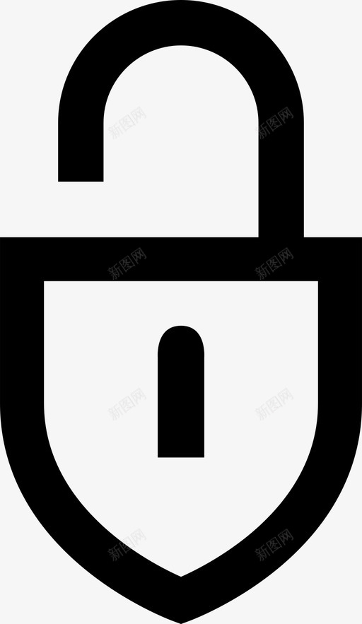 锁定打开禁止私有图标svg_新图网 https://ixintu.com 安全 用户界面 禁止 私有 锁定打开 限制