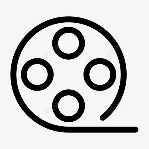 胶卷电影电影卷图标svg_新图网 https://ixintu.com 电影 电影卷 电影媒体 胶卷 视频
