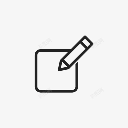 记事本列表图标svg_新图网 https://ixintu.com 列表 记事本