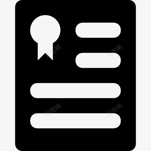 学位证书文凭图标svg_新图网 https://ixintu.com 学位 学校和教育字形图标 执照 文凭 证书