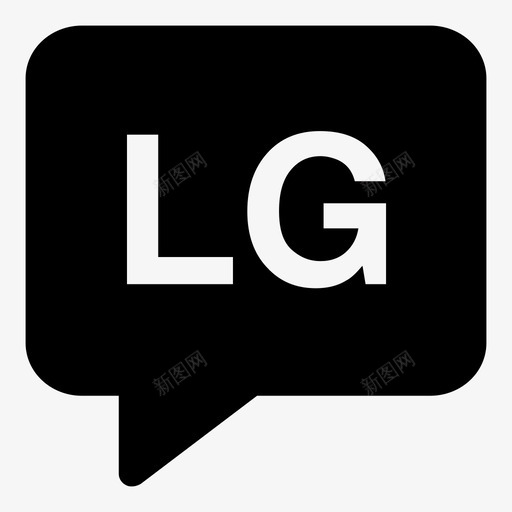 甘达泡泡语言图标svg_新图网 https://ixintu.com lg 泡泡 甘达 语言 语言代码2个字母实心 说话