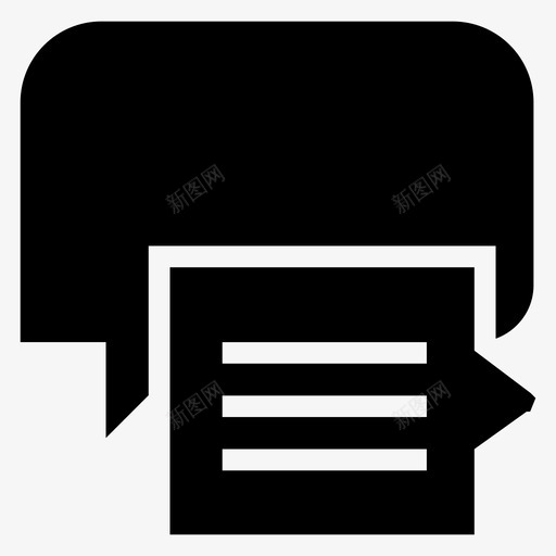 语音气泡通信对话图标svg_新图网 https://ixintu.com 对话 思考 消息 聊天消息字形 语音气泡 谈话 通信