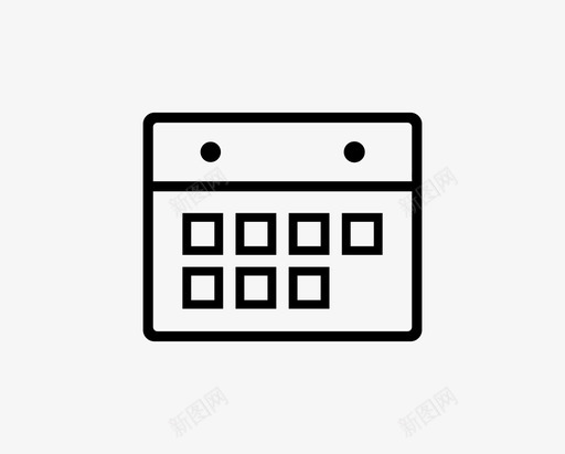 日历月时间表图标svg_新图网 https://ixintu.com 挂历 日历 时间表 月