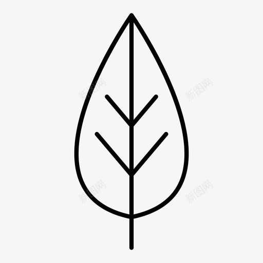 叶植物图标svg_新图网 https://ixintu.com 叶 植物