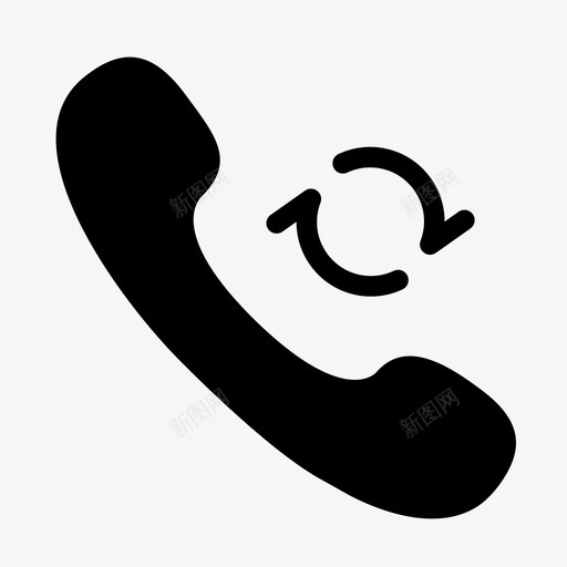 呼叫转移_填充svg_新图网 https://ixintu.com 呼叫转移_填充