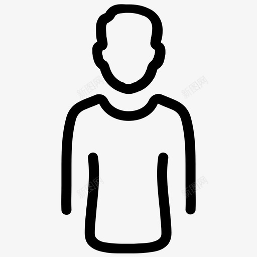 男用户医疗保健2号线图标svg_新图网 https://ixintu.com 医疗保健2号线 用户 男