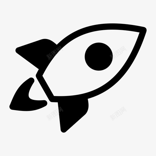 火箭发射导弹火箭飞船图标svg_新图网 https://ixintu.com 太空火箭 导弹 火箭发射 火箭飞船