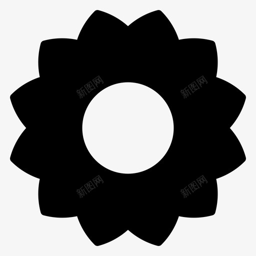 花生态绿色图标svg_新图网 https://ixintu.com 生态 绿色 自然 自然图标 花